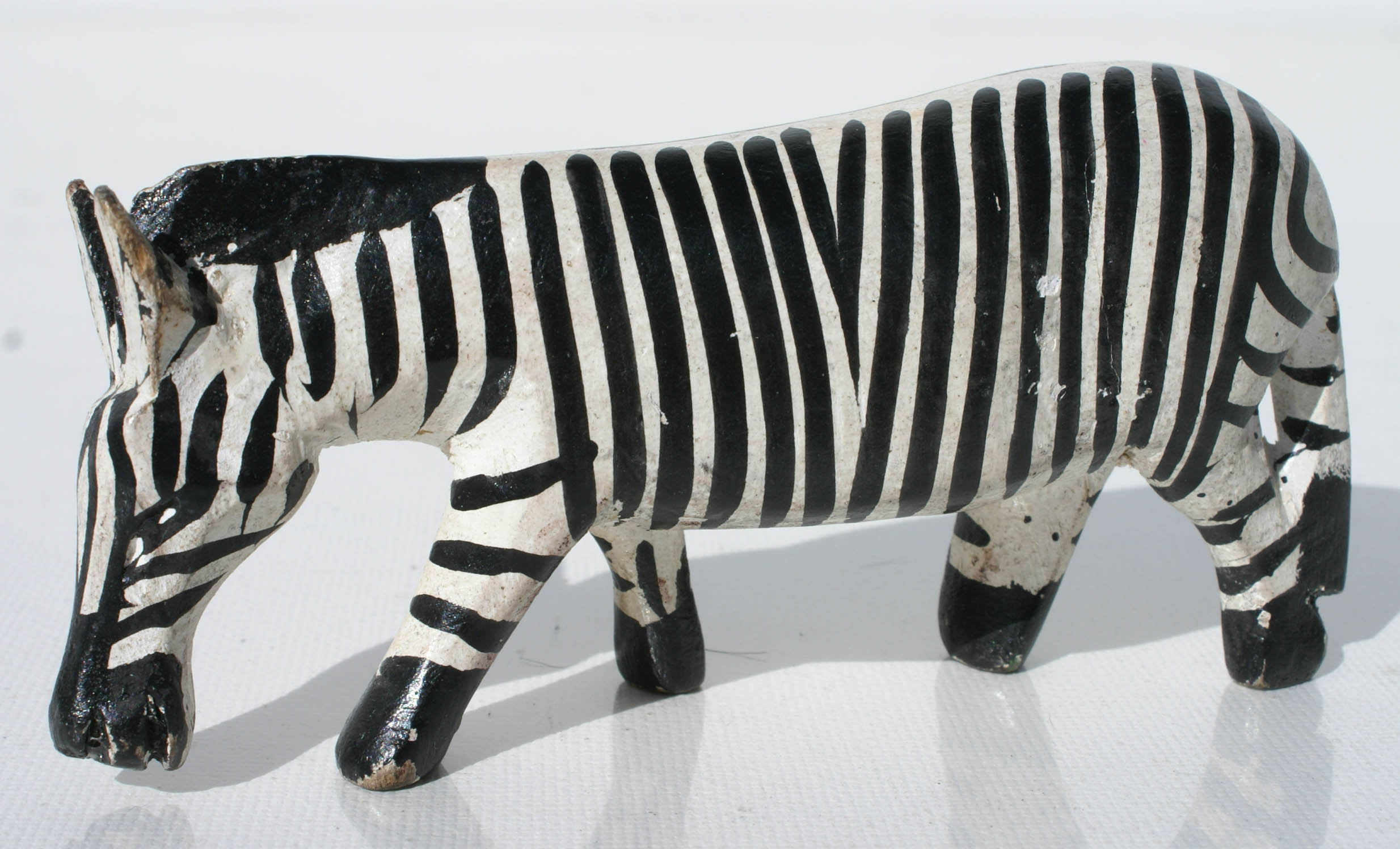 Zebra Wooden Figurine African Animal Figurines Handmade Sculpture - $  USD - GlobeBids