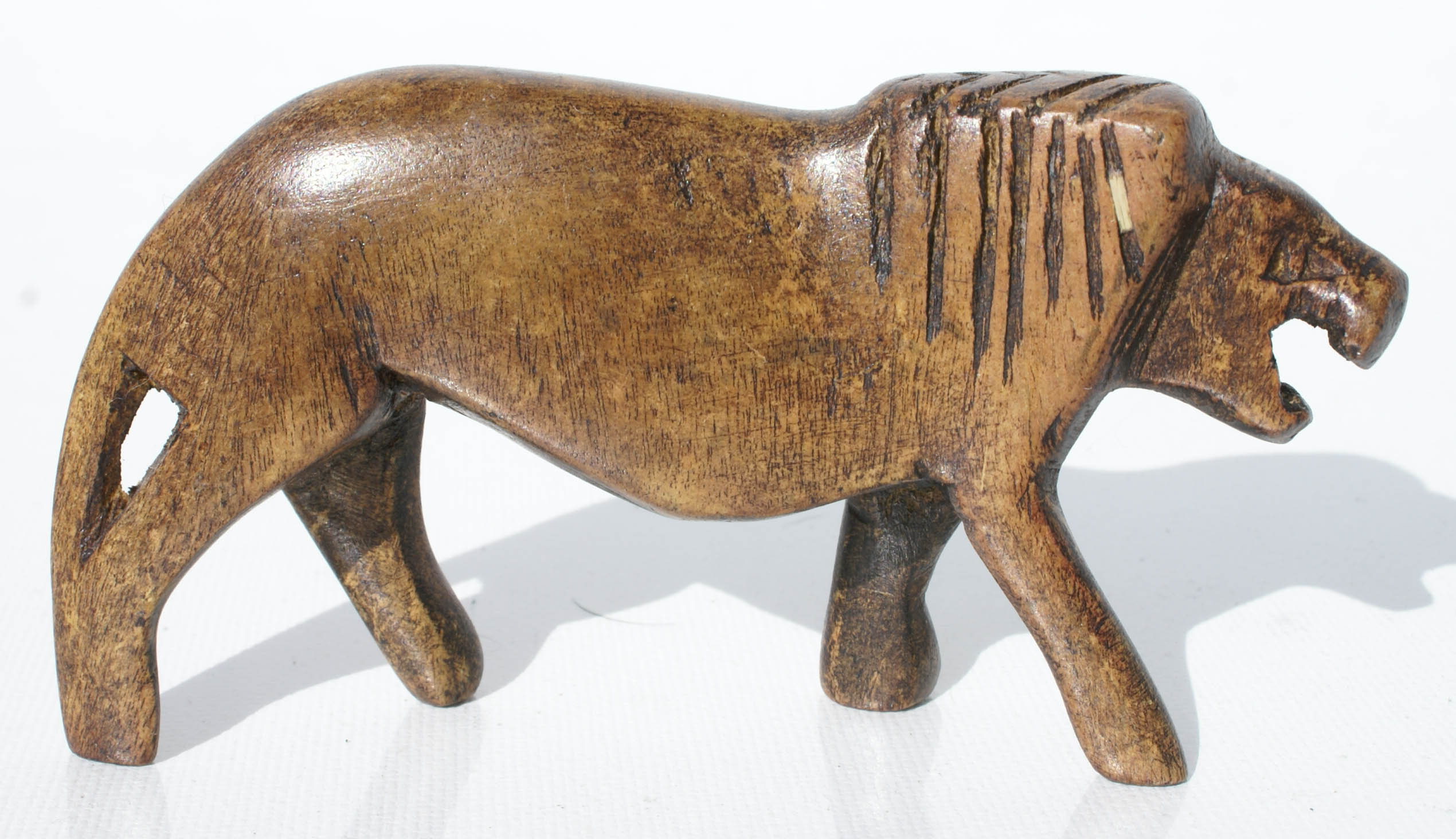 Wooden Lion Sculpture African Animal Figurines Wood Animal Sculptures -  $ USD - GlobeBids
