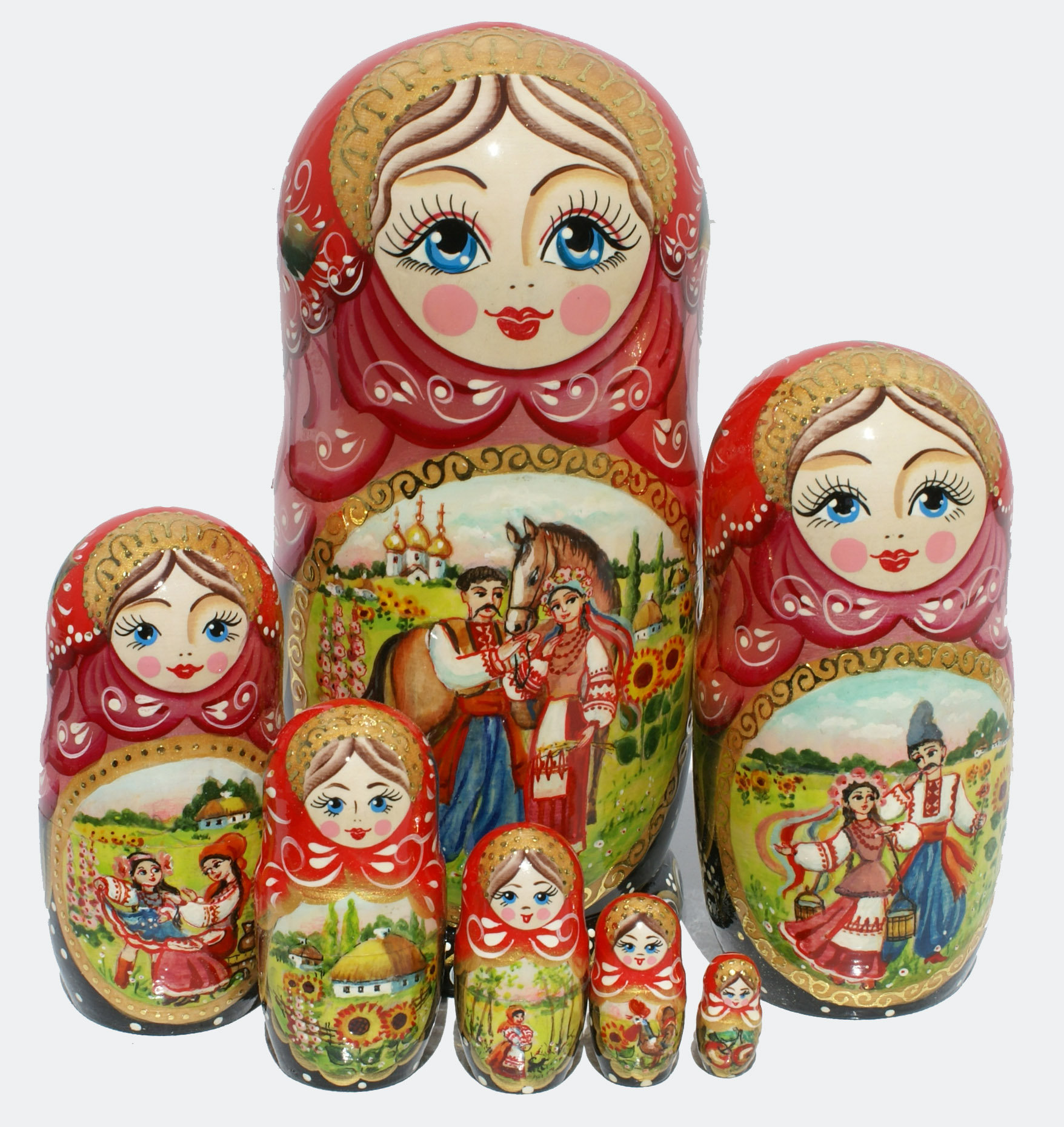 Matryoshka dolls. 