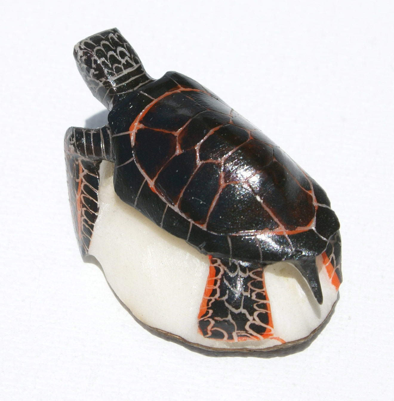 Sea Turtle Collectible Figurine Sculpture Statue Art Hand Carved of ...